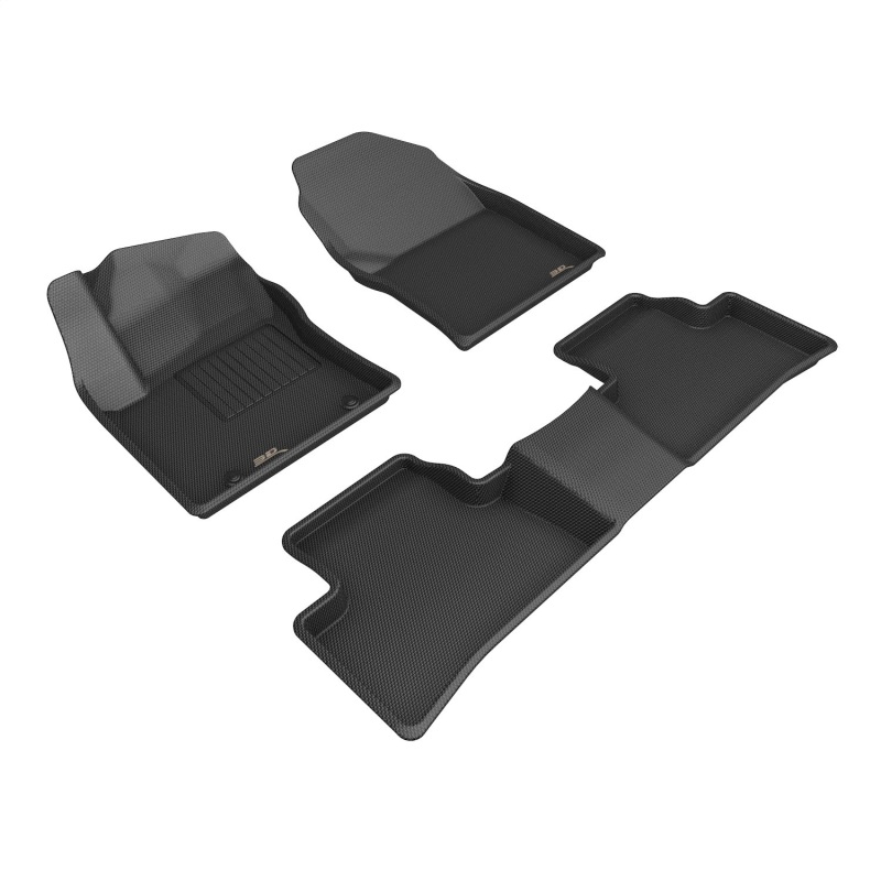 Toyota Corolla Cross Hybrid Floor Mat Set - 3D MAXpider - Kagu - Black - `25-`26